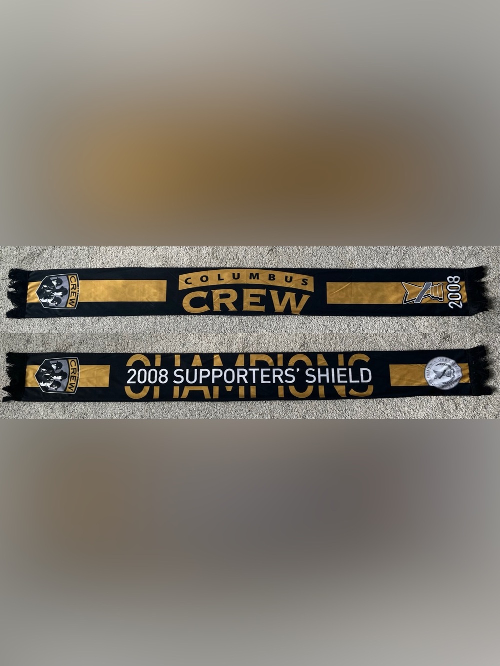 Columbus Crew 2008 Supporters Shield Champions Soccer Scarf